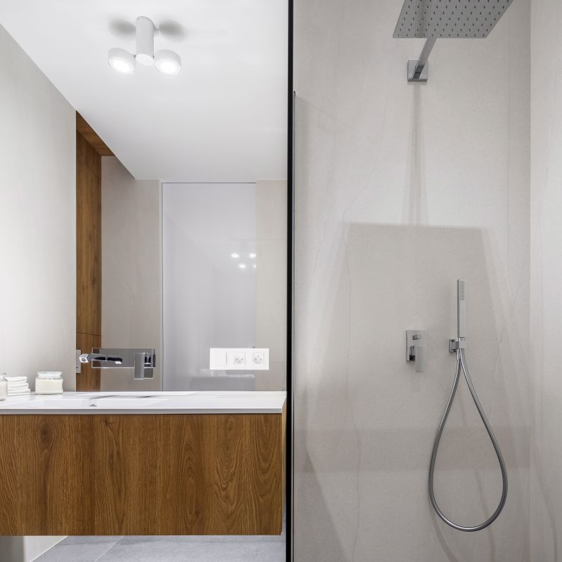 Modern Shower with Accessories